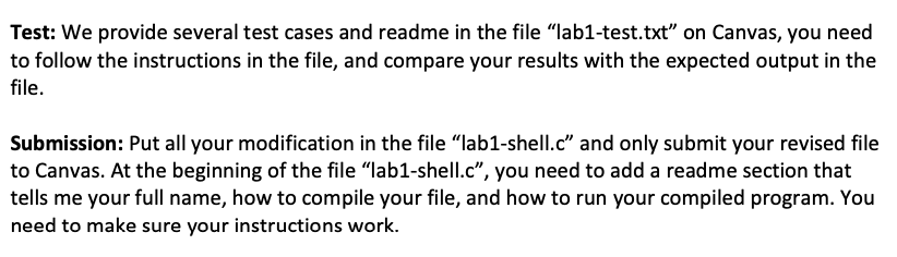 provided first following the instructions. The start of the file is marked