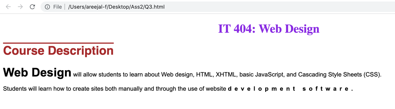  please with screen shot for the out put Write an HTML