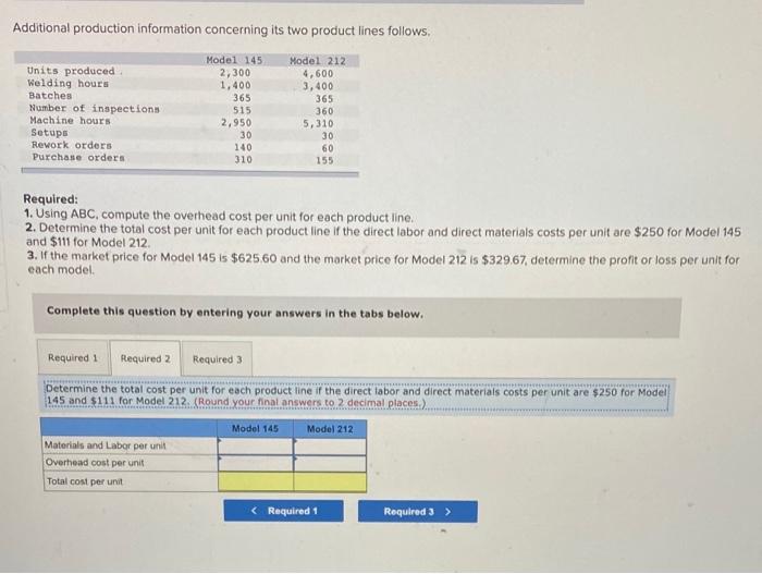 systems in its components department. The mechanical systems are combined with the