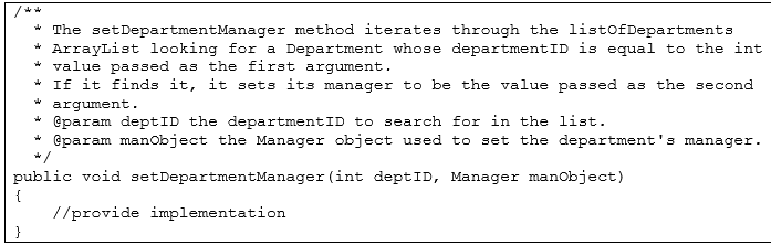 a copy of the departments parameter before using it to set the