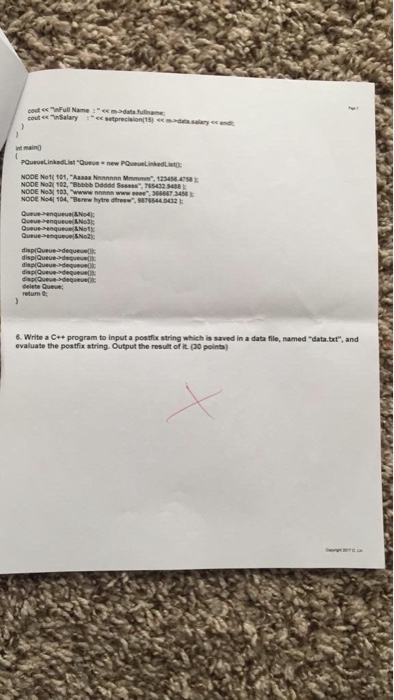 node of a doubly linked list. (5 points) TWo Pointers 2. Convert