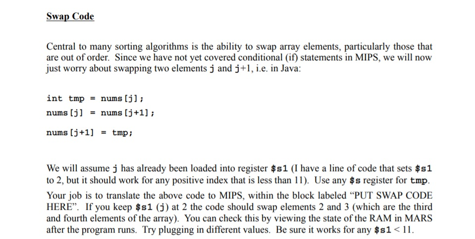 la $t5, size # load address of size variable # load value