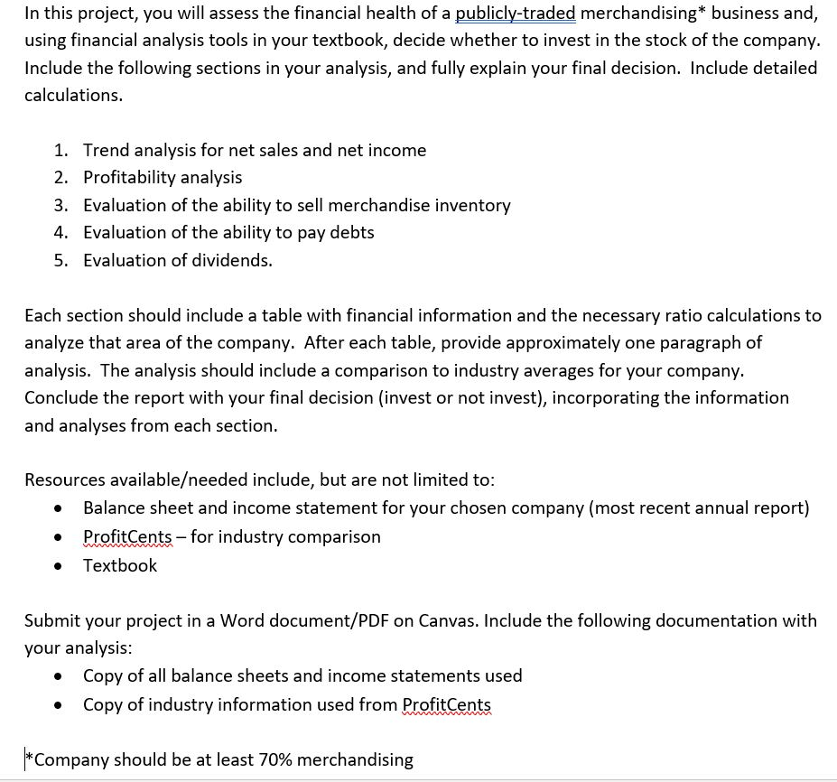  only for one year 2019 In this project, you will assess