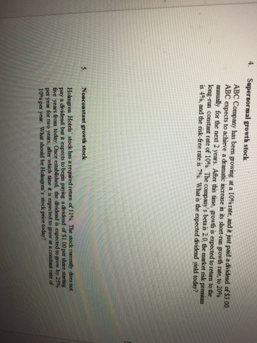  i have question about these two problem ABC Company has been