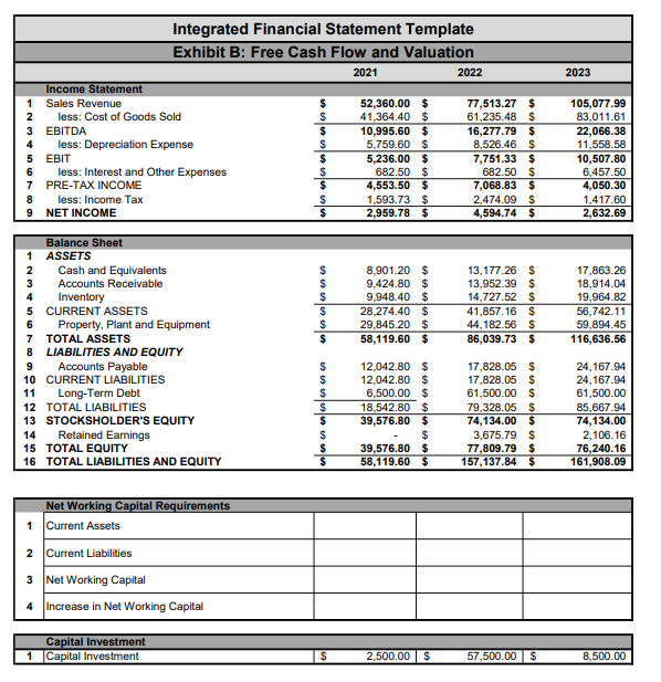 For the following problems, use Exhibit B. Exhibit B has the balance