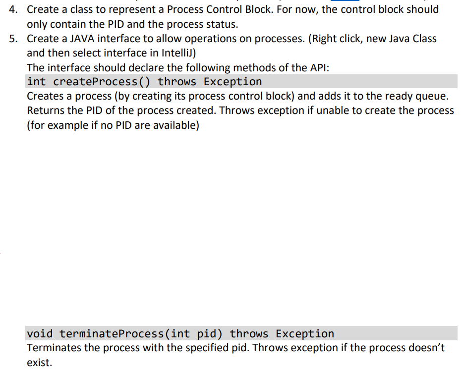 PLEASE TYPE IT IN JAVA FOR BOTH 4 AND 5 IF POSSIBLE,