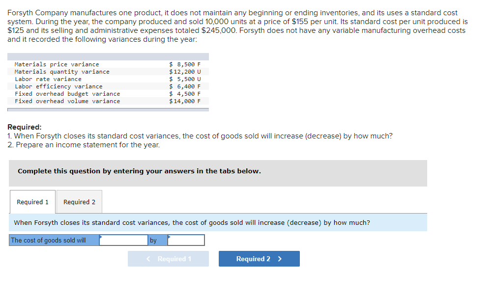 one of the products in its standard cost system. Variable manufacturing overhead