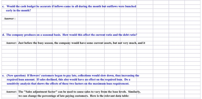 additional questions. Input Data Assumed constant. Don'change. Formula. Don't change. Allow this