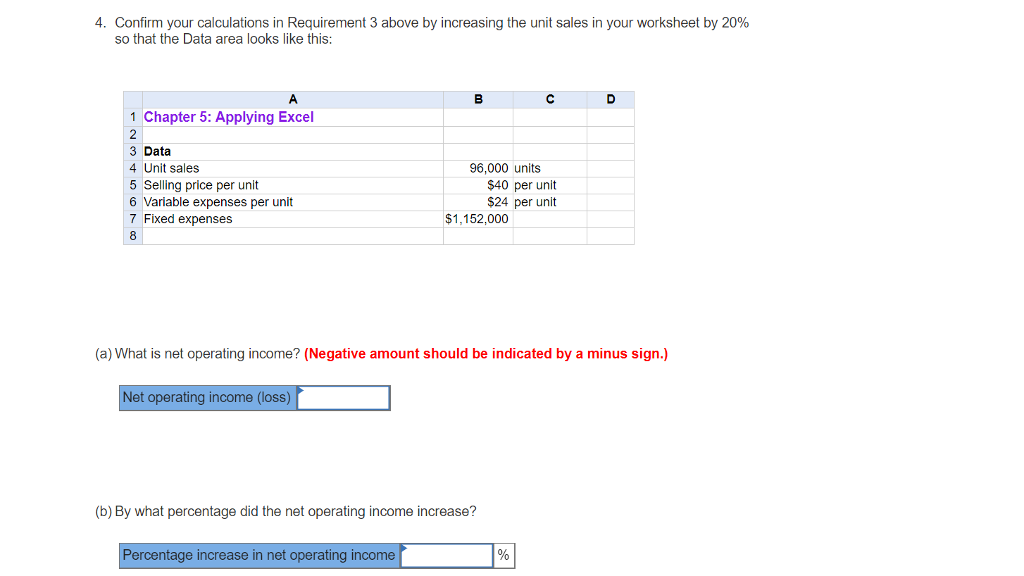 your worksheet so that it looks like this: 1 Chapter 5: Applying