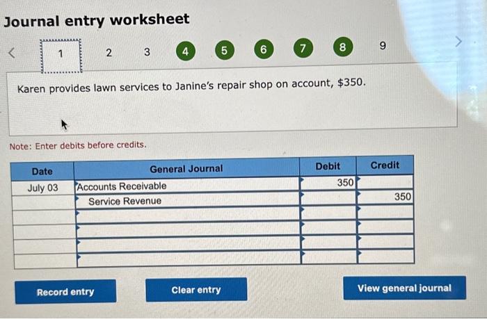 other customers for cash, $650. Note: Enter debits before credits. Journal entry