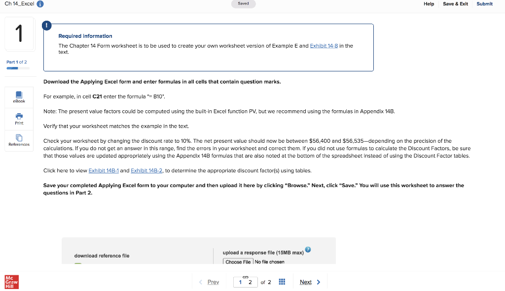 N Years 3 1 2 4 5 A B 1 Chapter 14: