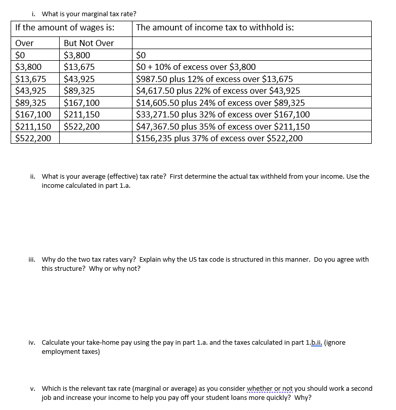 1a was 44,075 Taxes 1. Assume you are offered a job with