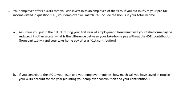 a salary of $41,000 and a bonus of 7.5% based on your