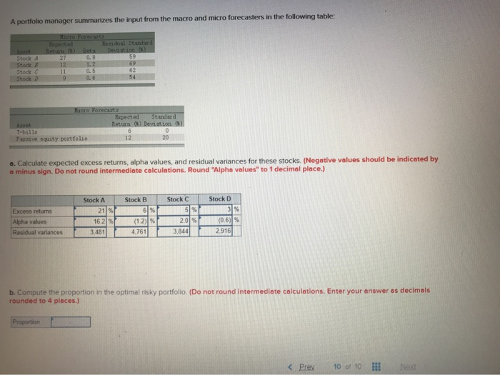  A portfolio manager summarizes the input from the macro and micro