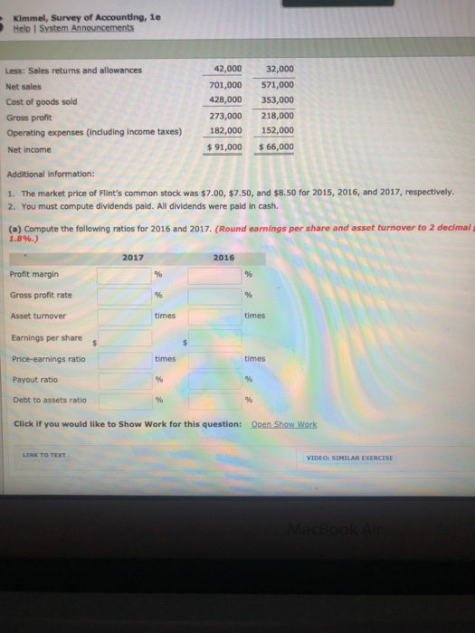 Corporation are presented here. 2015 FLINT CORPORATION Balance Sheets December 31 2017