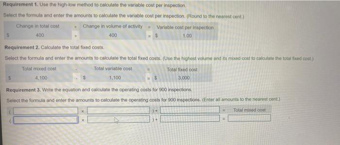 2. Calculate the total fixed costs. Select the formula and enter the