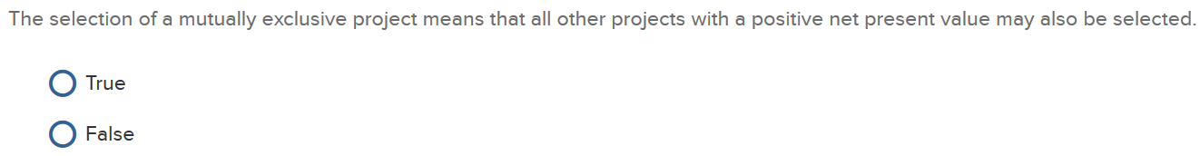 18.00 2 17.00 22.00 26.00 If the initial investment for each project