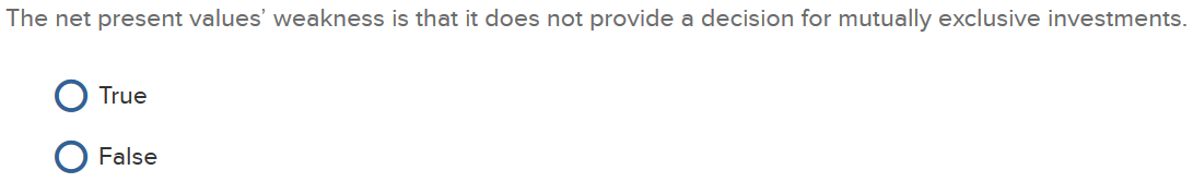 answer In Capital Budgeting the requirement Profitability must exceed the Cost of