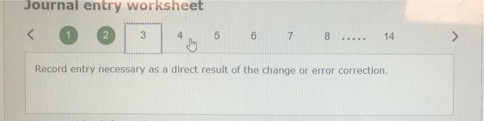 an internal audit, the following facts were discovered. The audit occurred during