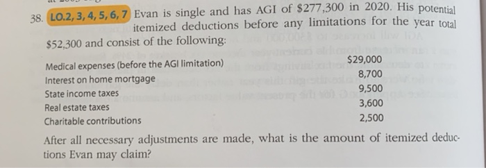  38. LO.2, 3, 4, 5, 6, 7 Evan is single and