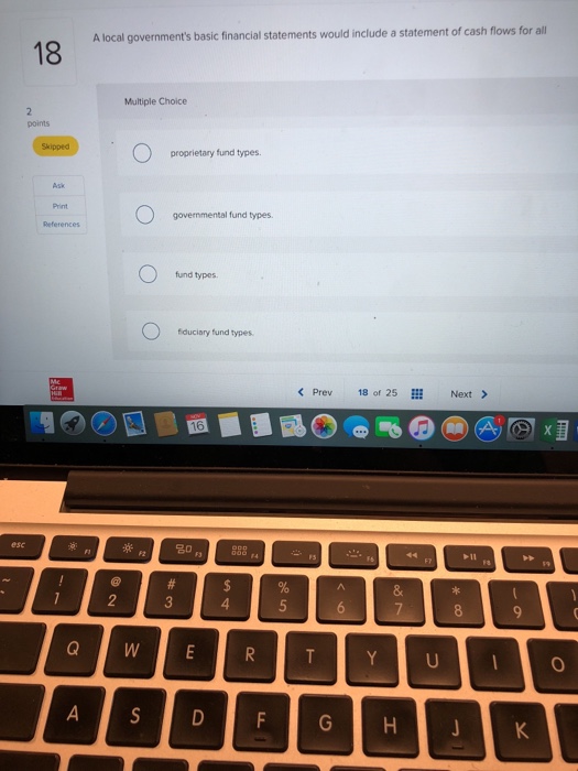  A local government's basic financial statements would include a statement of