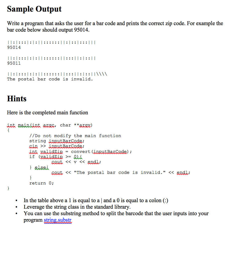 Use methods provided by the string object Tasks The United States Postal
