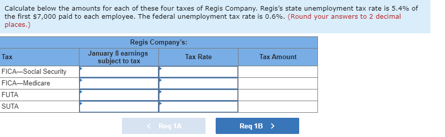 Problem 11-2A Entries for payroll transactions LO P2, P3 On January 8,