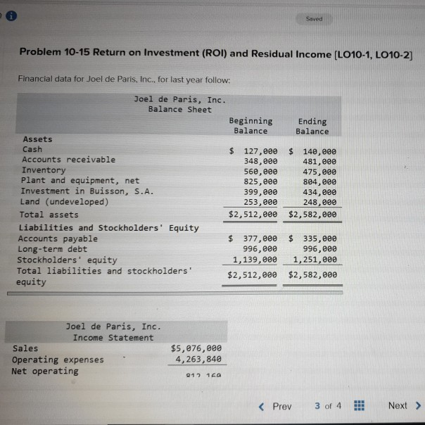  please help me answer these. thank you Saved Problem 10-15 Return