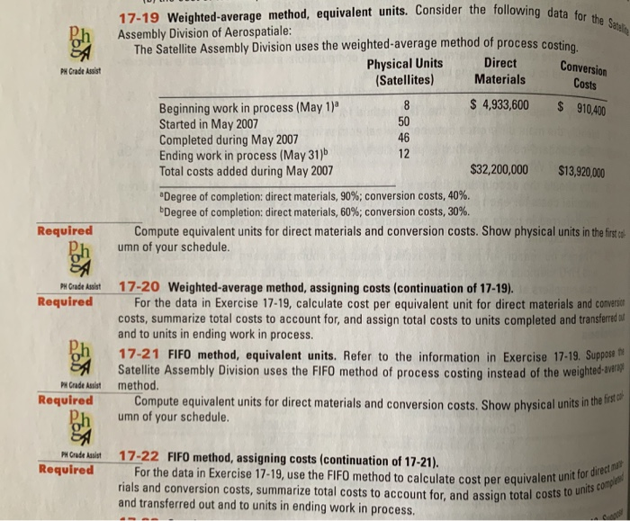  answer for 17-21, 17-22. I do not need 17-19 and 17-20