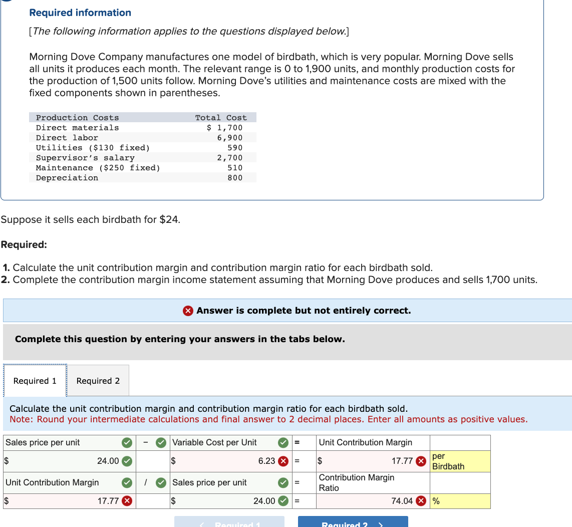 1,700 units. Required information [The following information applies to the questions displayed