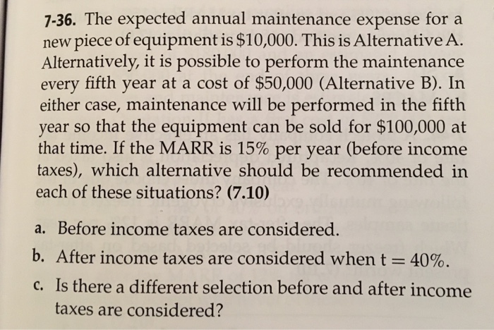  How do I solve this problem by hand? The expected annual