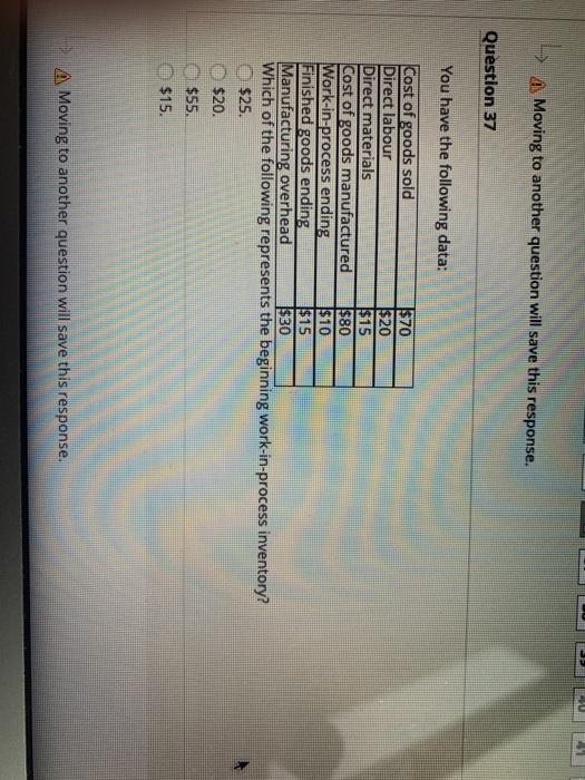  U 21 A Moving to another question will save this response.