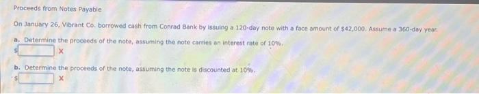 please assist ill like if correct Proceeds from Notes Payable On January