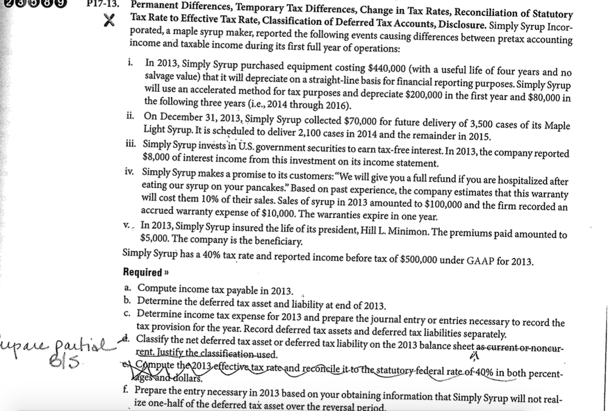 Please help me solving this accounting problom thanks Permanent Differences, Tempora Tax