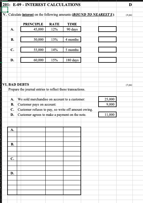 - BANK STATEMENT III. Received the Bank Statement. Discovered that check 2395