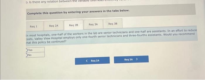 about the conts for tests in the hospital's lab. Charges foc lab