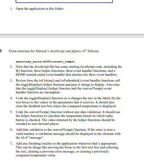 functions * **********************/ const calculateCelsius = temp => (temp-32) * 5/9; const