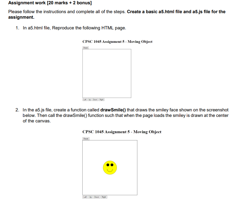  Assignment work [20 marks + 2 bonus] Please follow the instructions