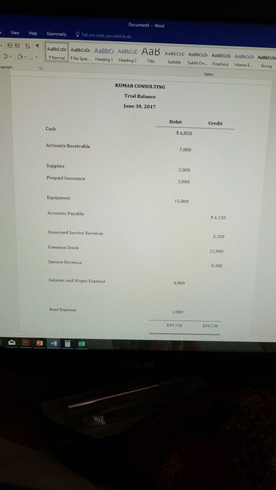 Em. Emphasis Intense .. Styles P4-2A Prepare adjusting entries, post to ledger