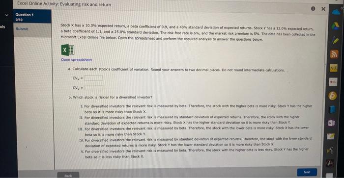 Stock X has a 10.0% expected return, a beta coefficient of