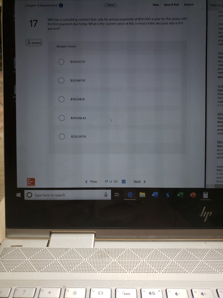 Save & Exit Submit Find on Chapter 4 Assessment Help Saved