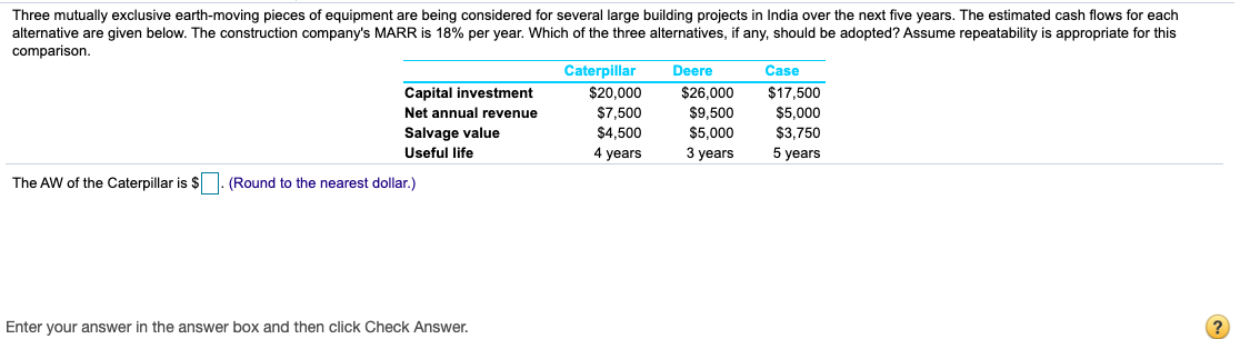 please do AW for all caterpillar, deere, and case. I cant figure
