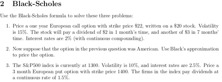  Solve by hand (i.e dont use excel ) show step by
