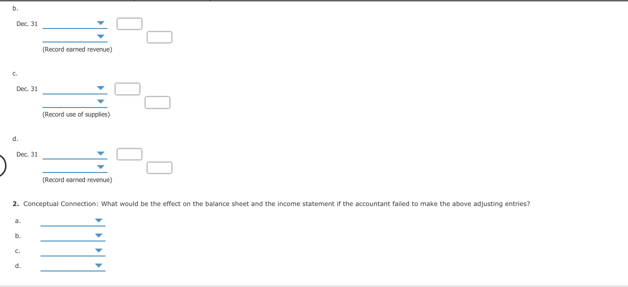 for the year ending December 31, 2019. The following data are available