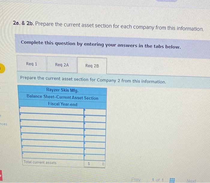 grocery distribution company Account Conpany Company 2 Cash $ 6,000 $ 4,000