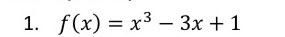  1. Visualize the function graph with Python and find points where