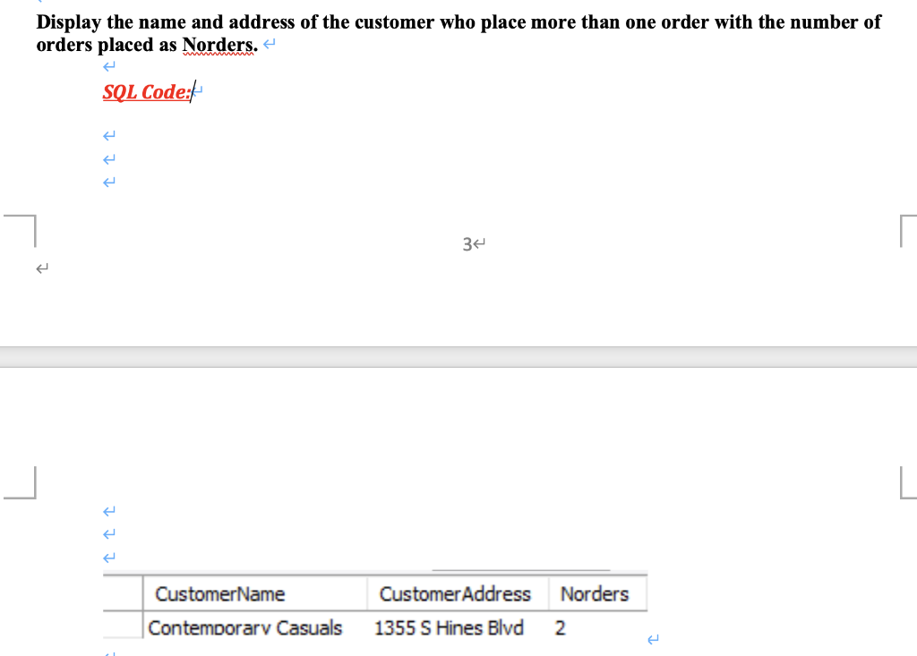 of the customer who place more than one order with the number