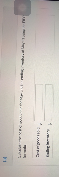 Flint Inc. uses a perpetual inventory system. Its records show the following