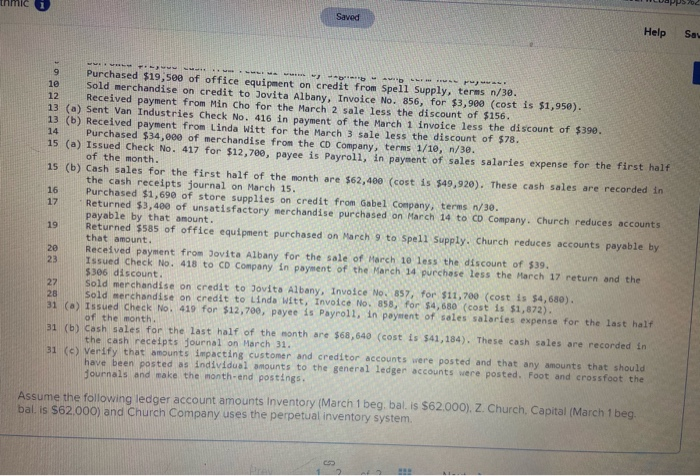 trial balance LO P1, P2, P3, P4 The following information applies to
