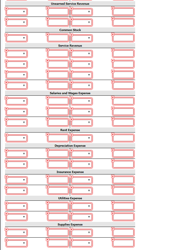 Accounts Receivable Supplies 2,000 Prepaid Insurance 2,830 15,000 4,230 Accounts Payable Unearned